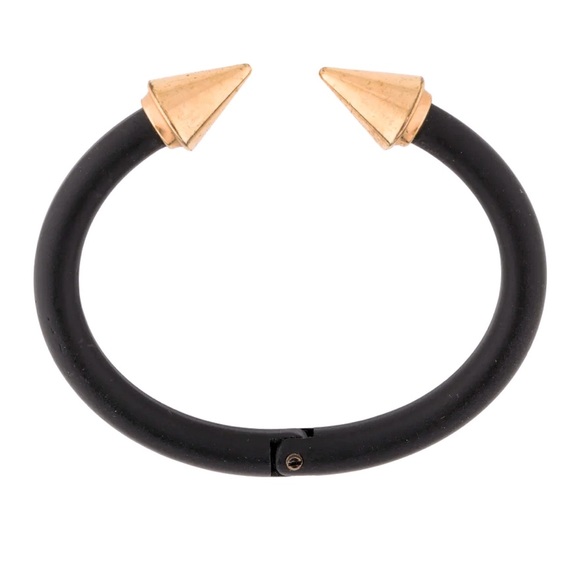 Vita Fede Jewelry - Vital Fede Titan Two Tone Black and Rose Gold Cuff  Bracelet